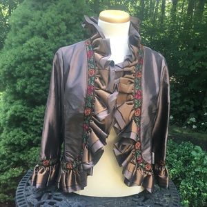 Dressy chocolate brown jacket